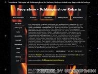 Feuershow Schlangenshow Robaria aus Thüringen