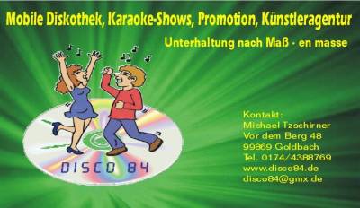 Disco 84 - Ihr mobiler DJ in Thringen